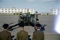 Cadet Schiller at attention
